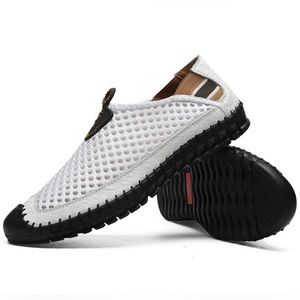 Men’s mesh breathable leisure sport summer shoes in Navy Blue size 14